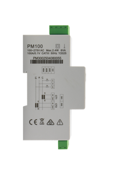 Enkele fase twee draad CT -meter
